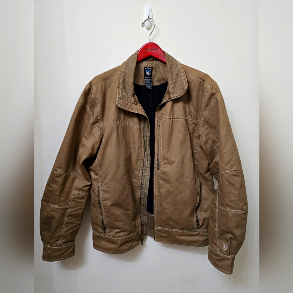 Large Kuhl Vintage Patina-Dyed Canvas Men's Burr Outdoor Coat